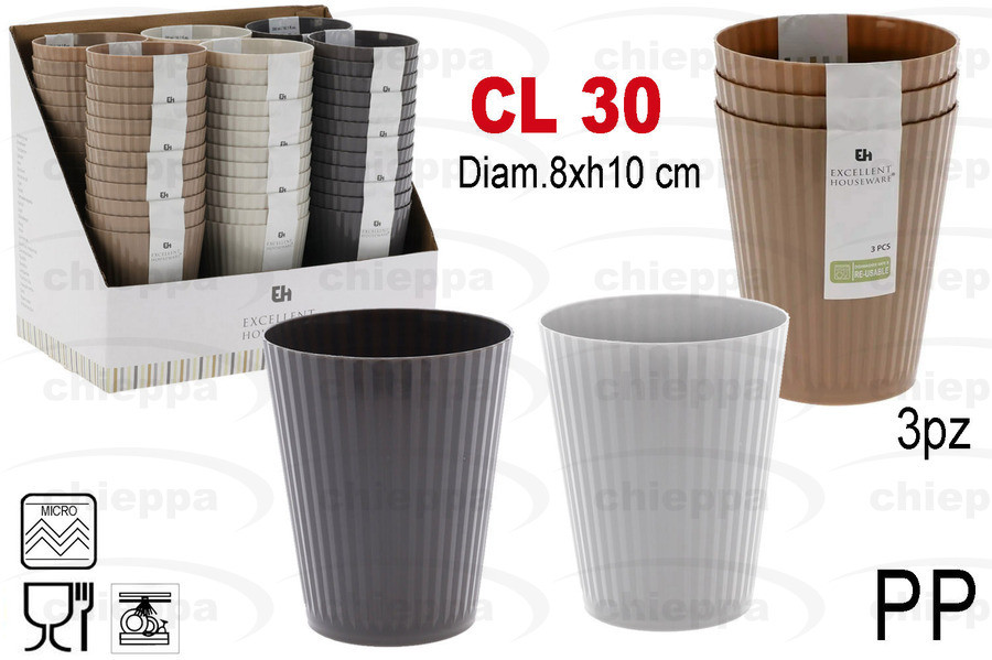 BICCHIERE 3PZ LOOP   178000750