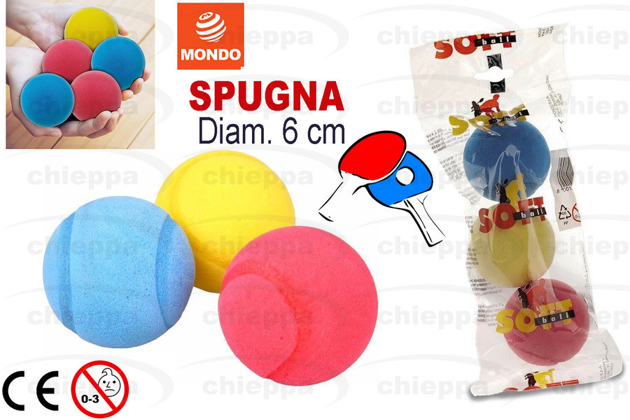 TRIS PALLINE CM.6       SPUGNA