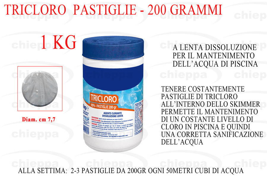 TRICLORO PASTIGL.1KG    TRI200