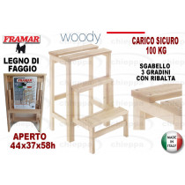 SGABELLO 3GRAD.LEGNO WOODY 130