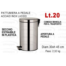 PATTUMIERA LT.20 INOX    42289