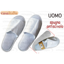 CIABATTE UOMO BIANCHE  C113492