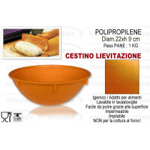 CESTO LIEVITAZ.PANE KG1  TONDO