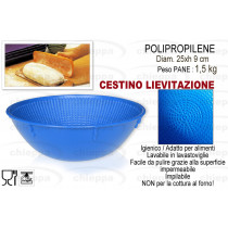 CESTO LIEVITA.PANE KG1,5 TONDO