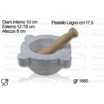 MORTAIO 14 MARMO +PESTEL.LEGNO