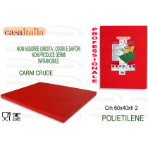 TAGLIERE POL.S/F ROSSO 60X40X2
