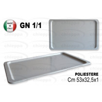 VASSOIO 53X32,5 POLIES.GRIGIO*
