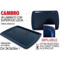 VASSOIO 34,5X24RET.BLU 2434HE3