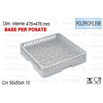 CESTELLO BASE POSATE AP.GRIGIO