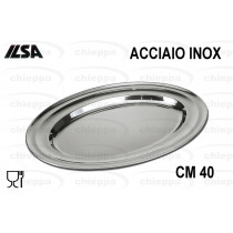 VASSOIO 40 OVALE C/B INOX 1100