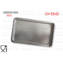 VASSOIO RET.53X32  INOX 010523