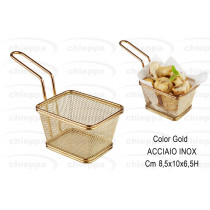 CESTO FRIT.10X9X7  GOLD 40622*