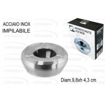 POSACENERE CM.10 INOX    0090*