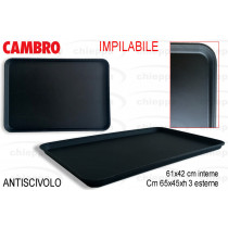 VASSOIO 65X45 A/S.NERO 1826CT1