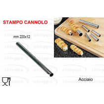 STAMPO CANNOLO  INOX 200X12 MM