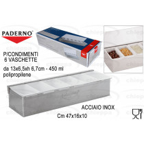 P/CONDIMENTI 6PS INOX 41782-06