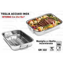 TEGLIA INOX 25X18 UMF00002578*