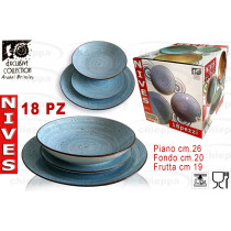 TAVOLA 18PZ NIVES AZZU.C113736