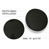 PIATTO 14/15 NERO VETR. LUCIDO