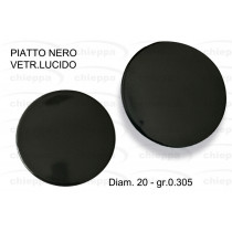 PIATTO 19/20 NERO VETR. LUCIDO