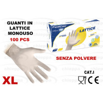GUANTI 100PZ BCO LATTICE R46=*
