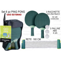 KIT PING PONG 6PZ    479100130