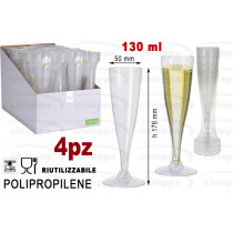 FLUTE 4PZ CHAMPAGNE  178000580