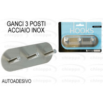 GANCIO INOX 3POSTI   C80654200