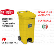 BIDONE L80 C/COP+PED GIA 25605